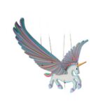 Eenhoorn -Handgemaakte vliegende mobiel van Fairtrade