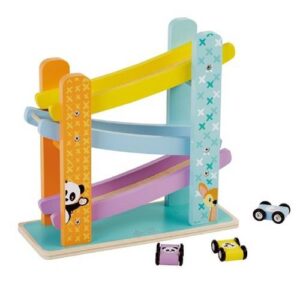 Houten autobaan zigzag