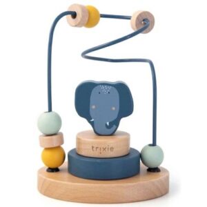 Houten kralen doolhof olifant