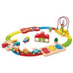 Hape houten regenboog treinbaan
