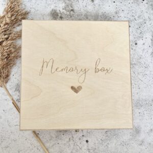 Opbergkist memory box hartje