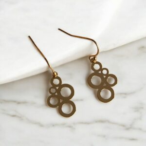 Handgemaakte oorbellen Melek goudkleurig