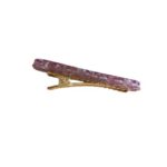 Mini haarspeld paars met glittereffect - Afbeelding 2