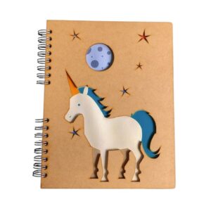 Komoni boek eenhoorn A4 schets/notitiebladen