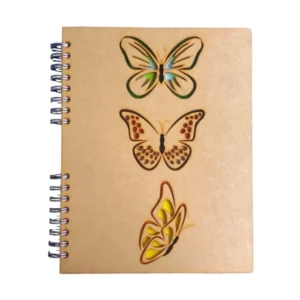 Komoni boek vlinder A4 schets/notitiebladen