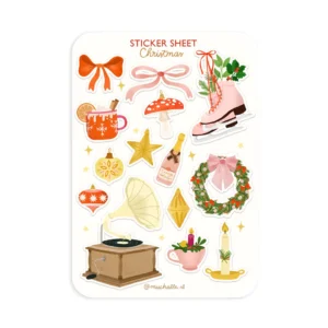 Stickervel A6 Christmas nr26