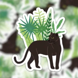 Vinyl stickertje panter nr19